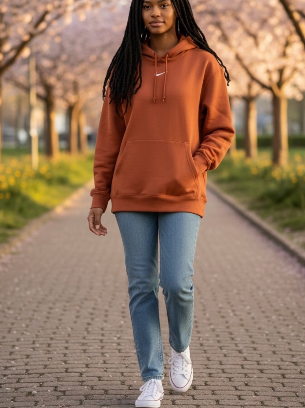 Nike Men’s Burnt Orange Hoodie Pullover